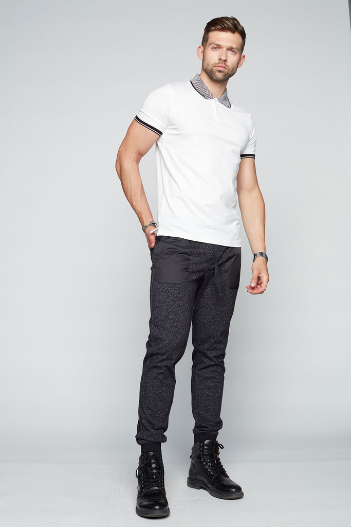 AXEL - Pull-On French Terry Jogger - Black - DENIM SOCIETY™