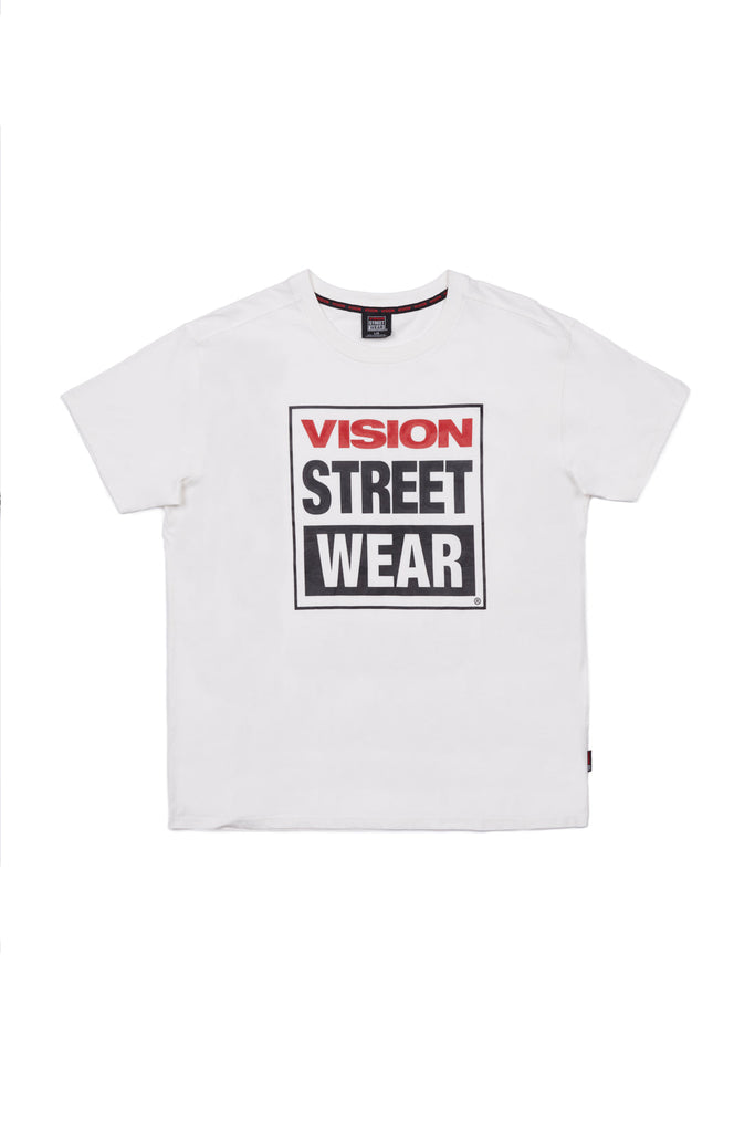 Iconic Logo T-Shirt - Ivory VISION STREET WEAR ™