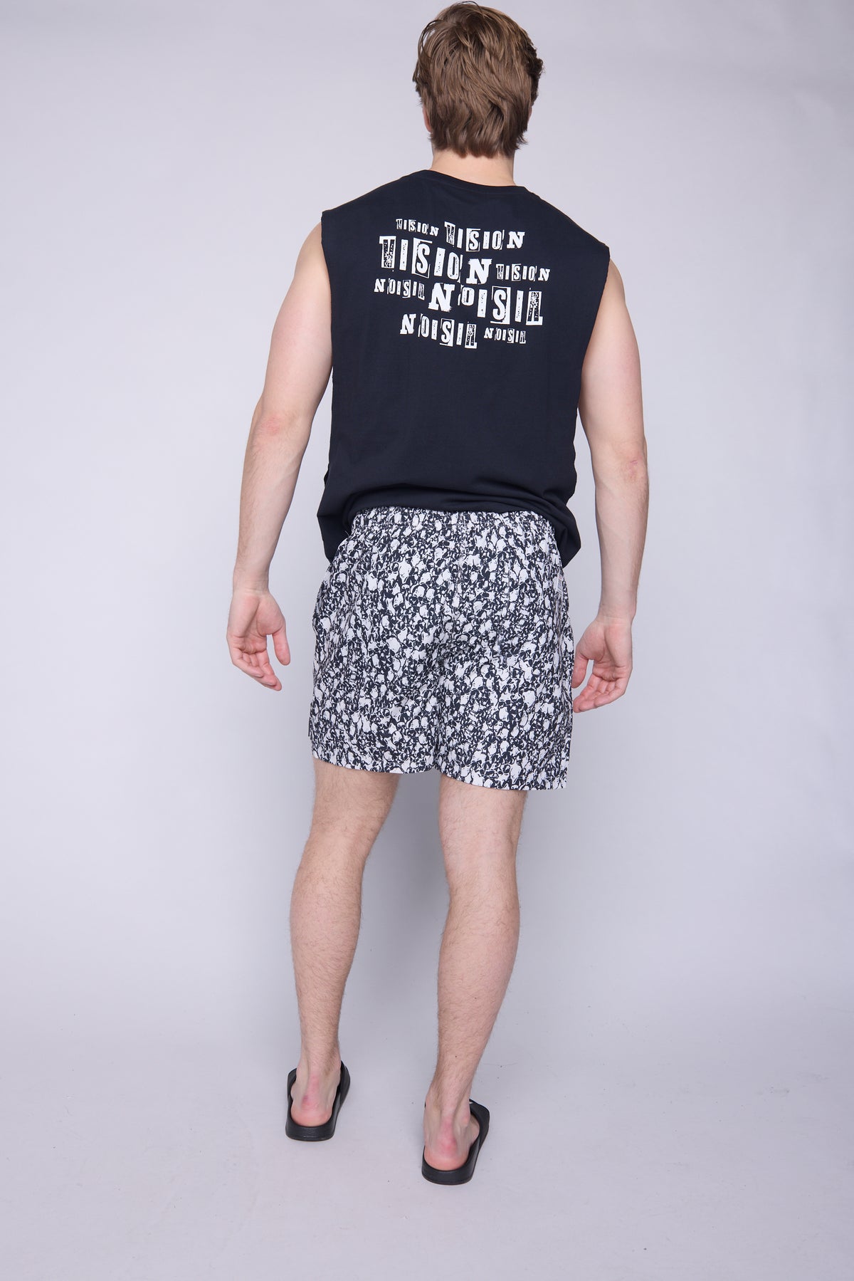 Aop Skull Swim Shorts - Ivory