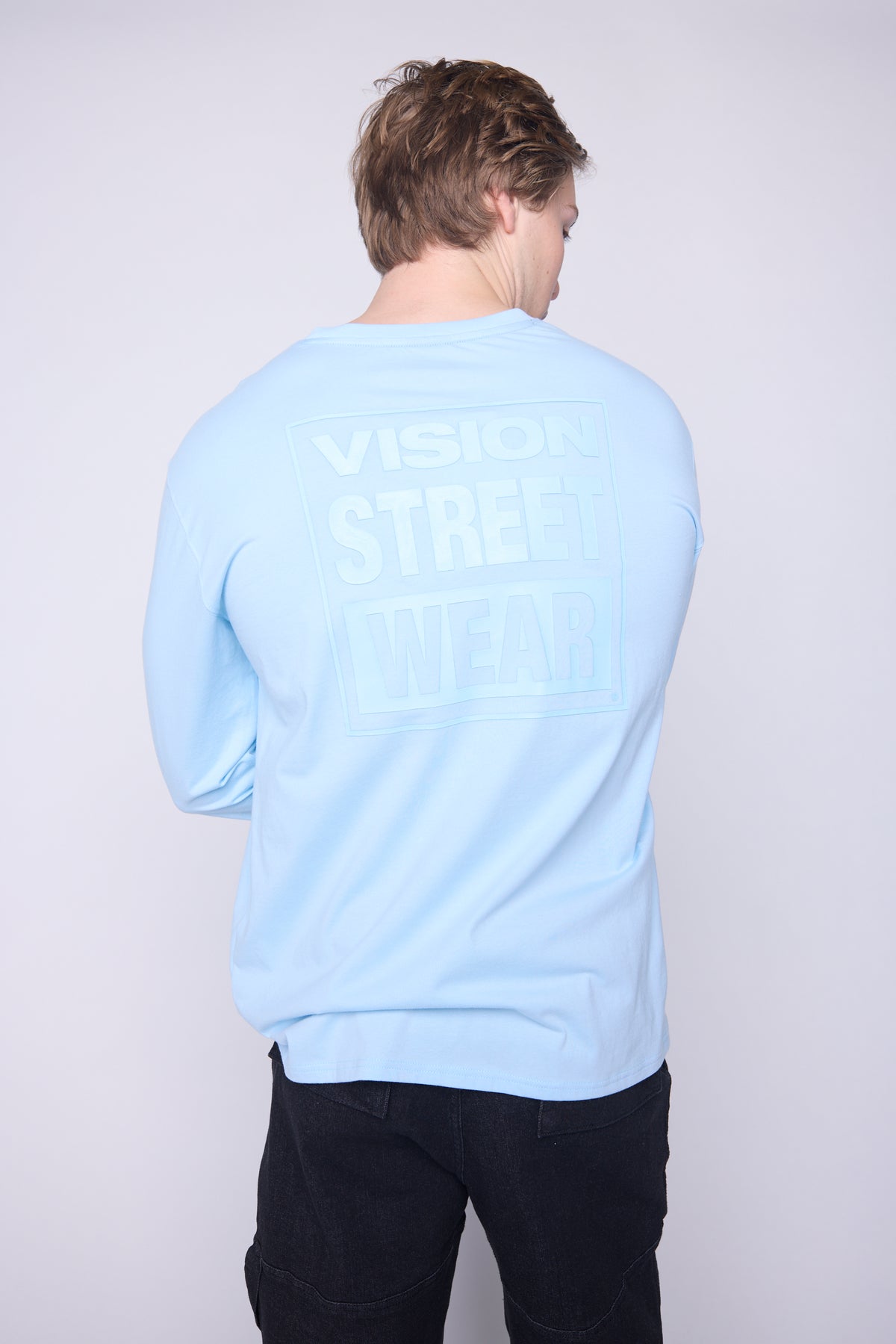 Tonal Printed T-Shirt - Cloud Blue