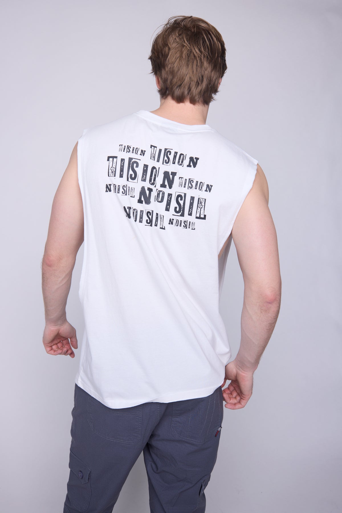 Muscle Deep Armhole Vintage Poster Prints - Ivory
