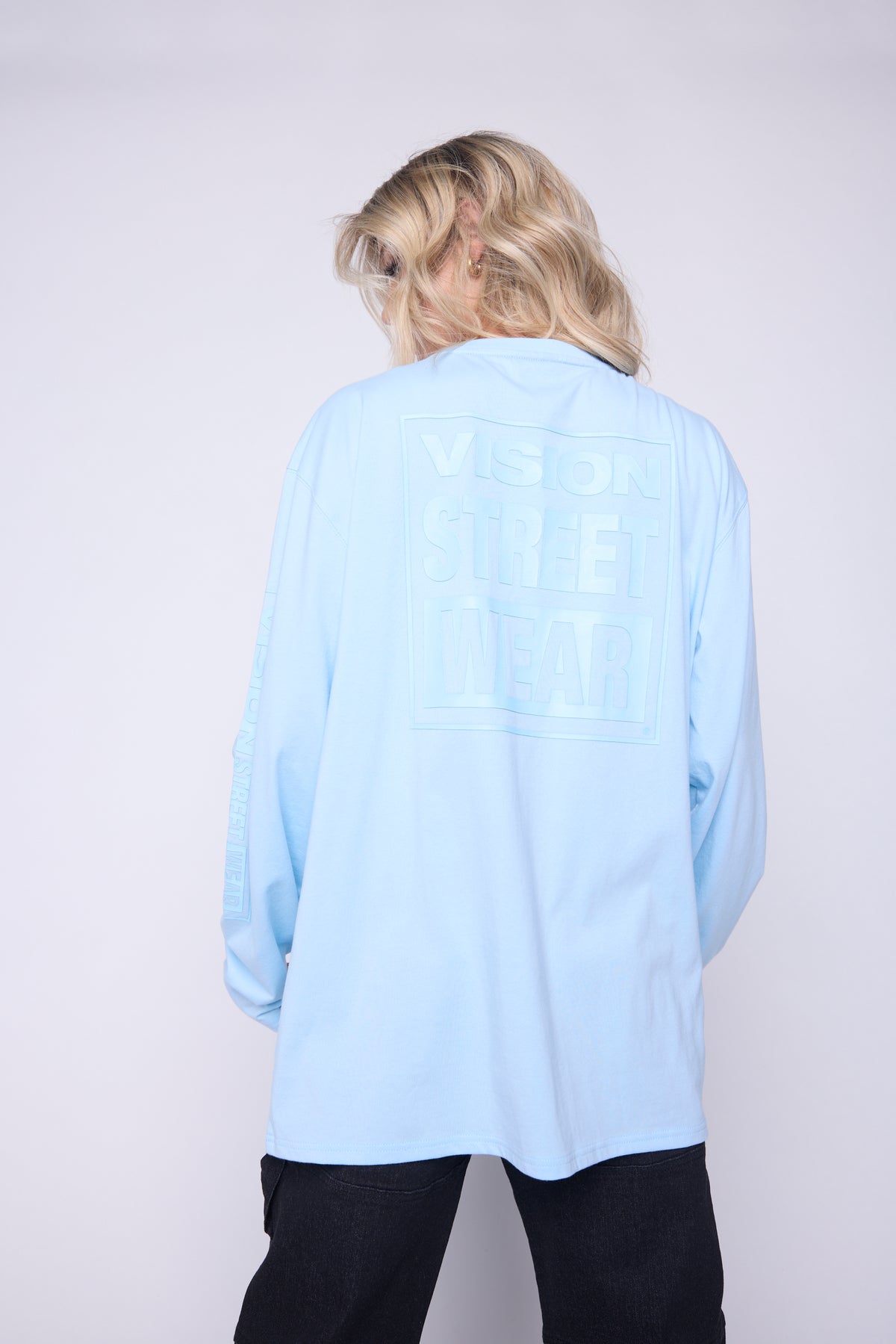 Tonal Printed T-Shirt - Cloud Blue
