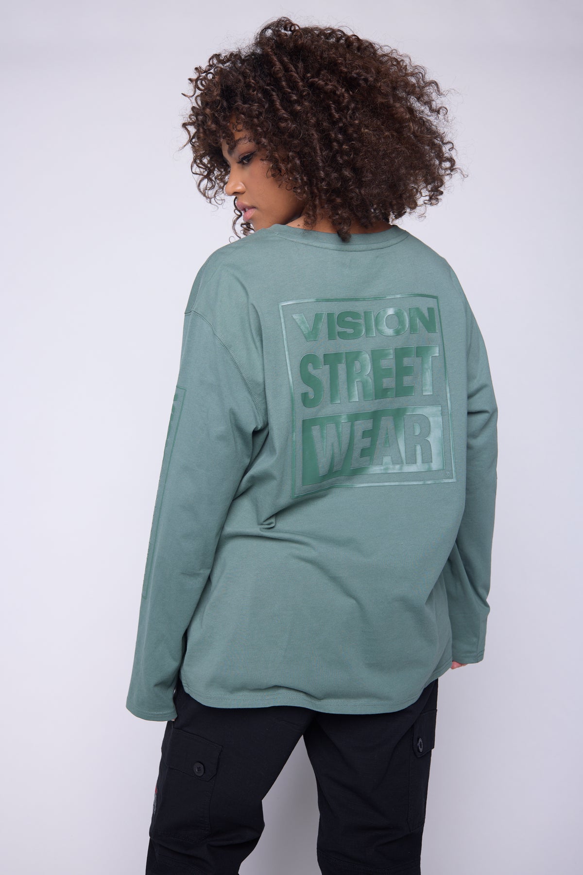 Tonal Printed T-Shirt - Moss