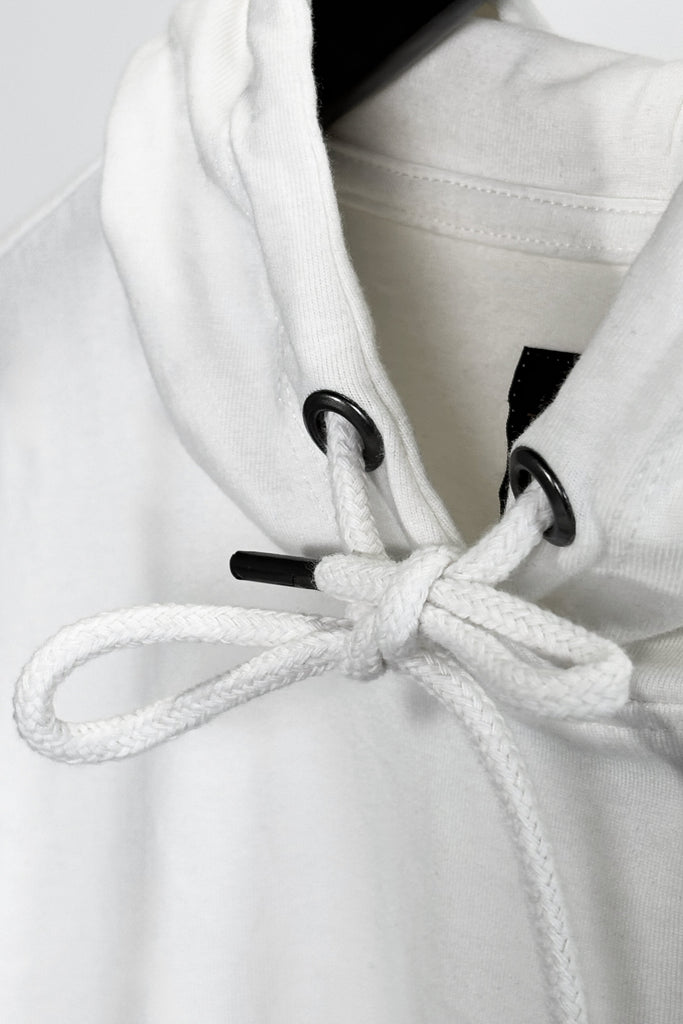 BH-2375 - HOODED LONG SLEEVE WITH CONTRAST RIPSTOP POCKET - OFF-WHITE BAUHAUS