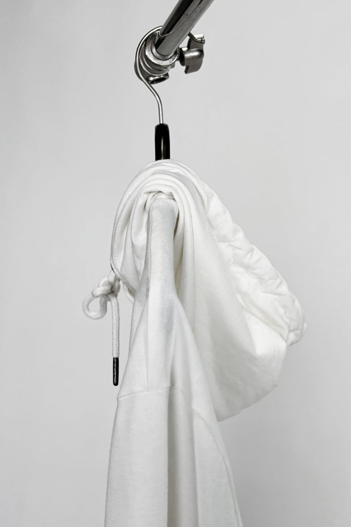 BH-2375 - HOODED LONG SLEEVE WITH CONTRAST RIPSTOP POCKET - OFF-WHITE BAUHAUS