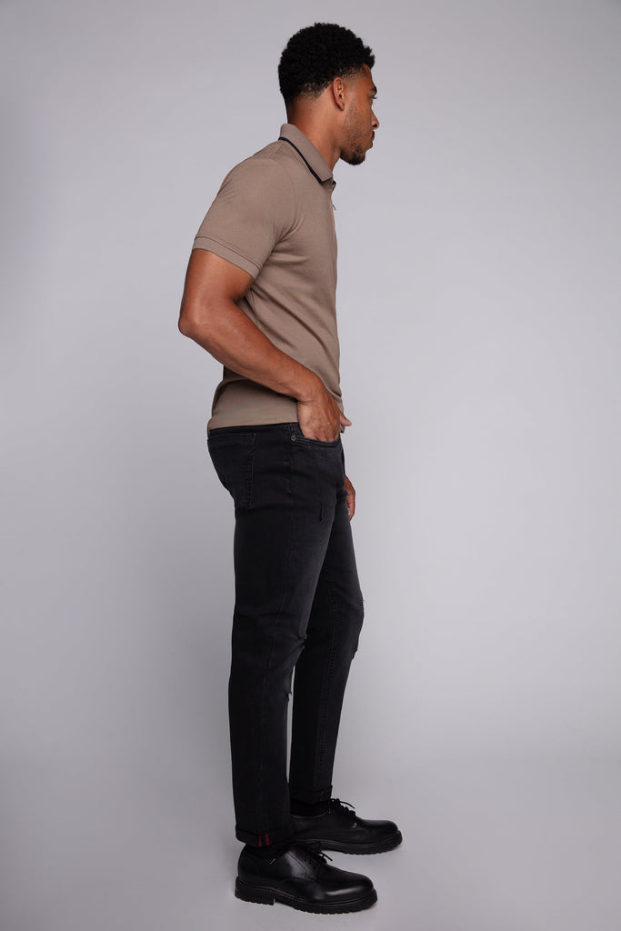 Relaxed Tapered Fit 5 Pocket Pants - Camo BAUHAUS
