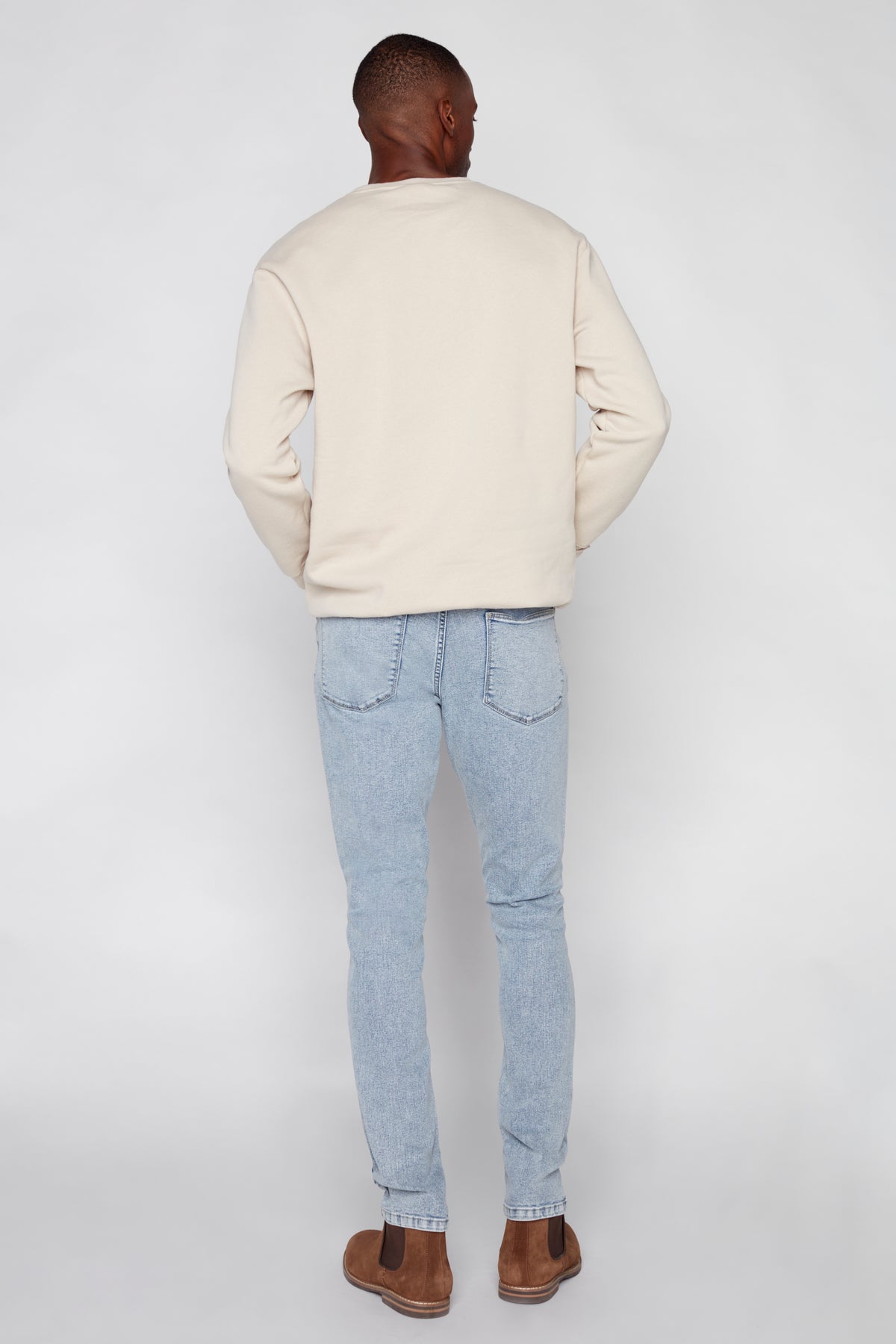 5 Pocket Slim Fit Jeans - Indigo Acid