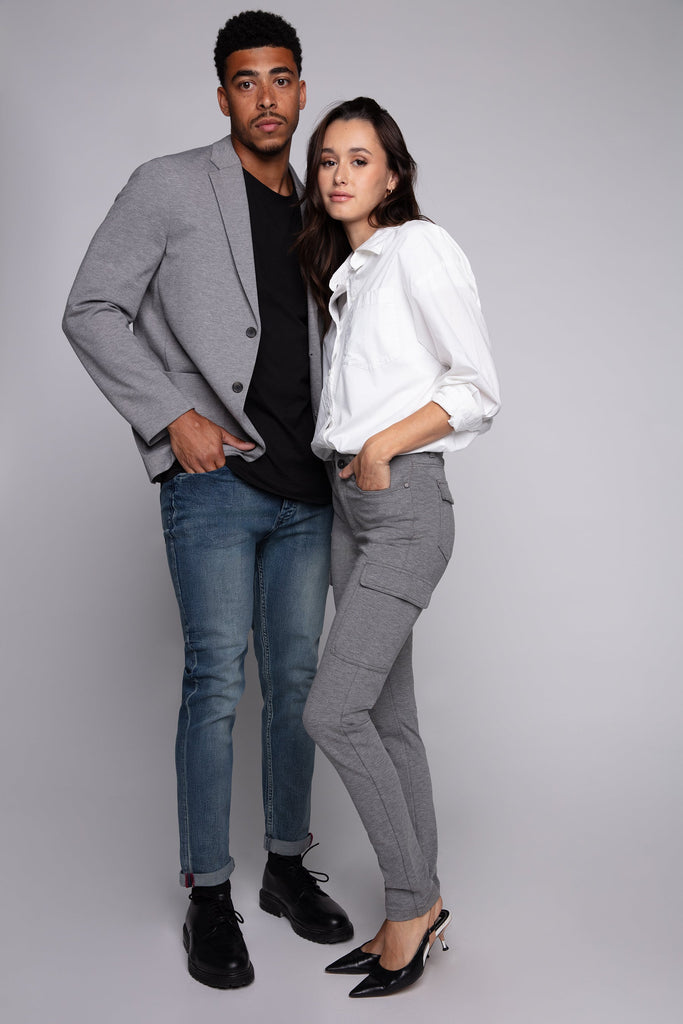 Relaxed Tapered Fit 5 Pocket Jeans - Vintage Light Blue Wash BAUHAUS