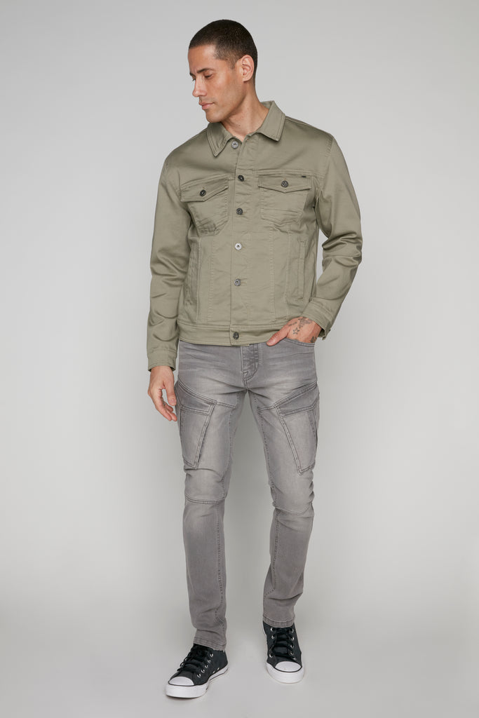 5 Pocket Slim Fit Pants - Light Grey Wash BAUHAUS