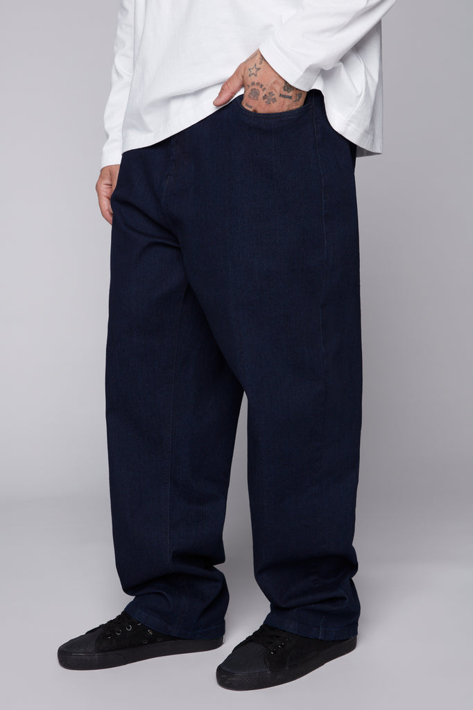 BOYCHIK - 5 Pocket Loose Fit Pant - Blue Black Denim VISION STREET WEAR