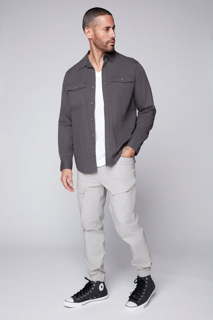 COHEN - RIB - CARGO JOGGER PANTS - LIGHT GREY DNM.WORKS