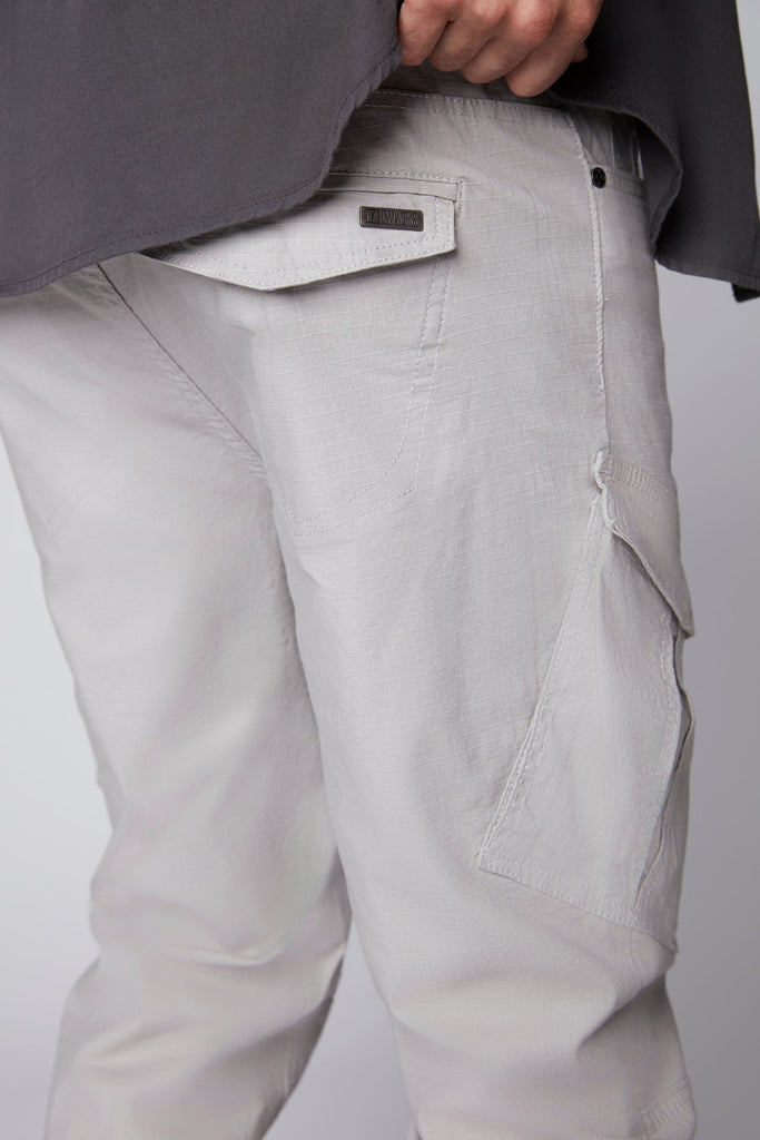 COHEN - RIB - CARGO JOGGER PANTS - LIGHT GREY DNM.WORKS