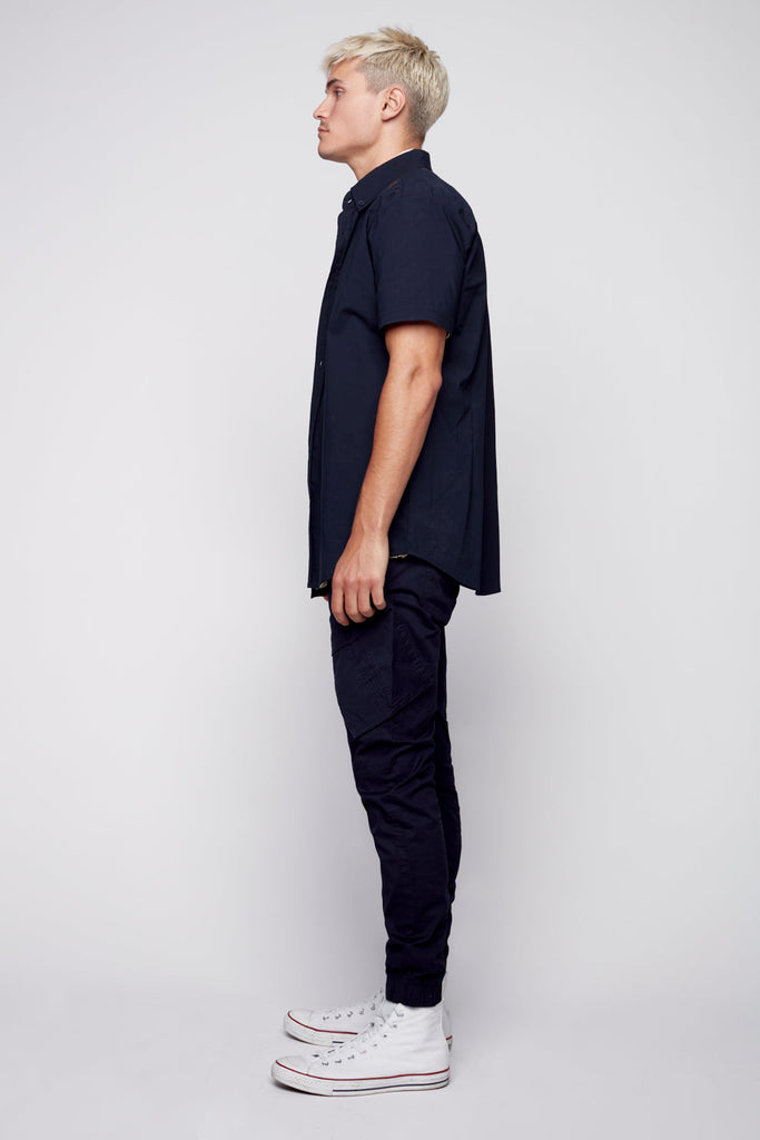 COHEN - 5 Pocket Stretch Poplin Cargo Jogger - Dark Navy DNM.WORKS