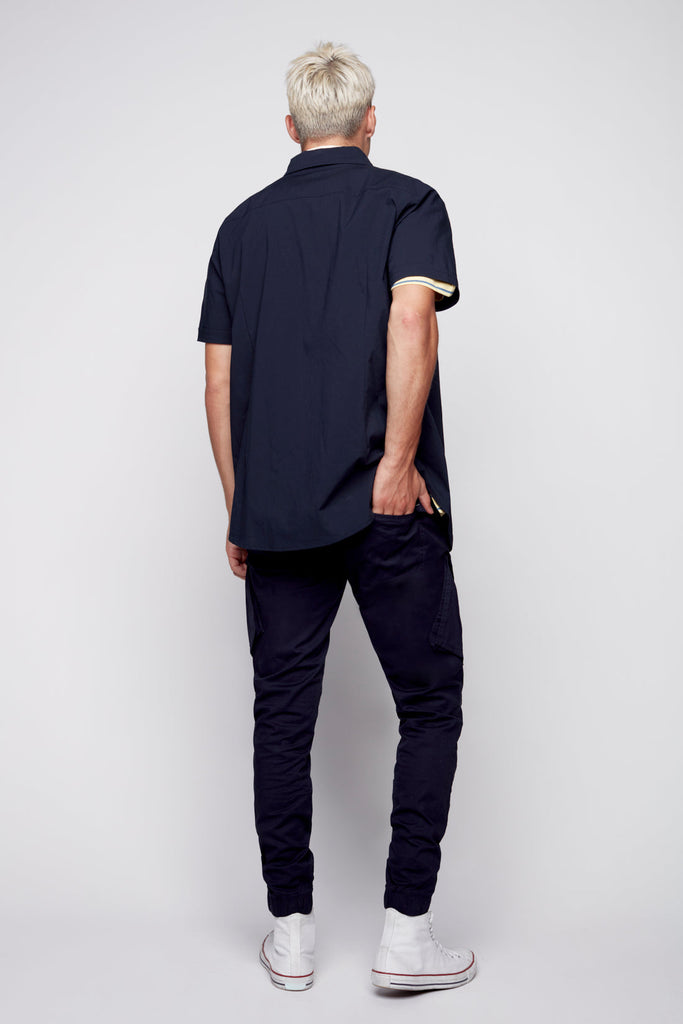 COHEN - 5 Pocket Stretch Poplin Cargo Jogger - Dark Navy DNM.WORKS