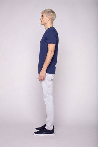 ELTON -  Slim Fit Chinos (Convertible Joggers) - Frost Blue