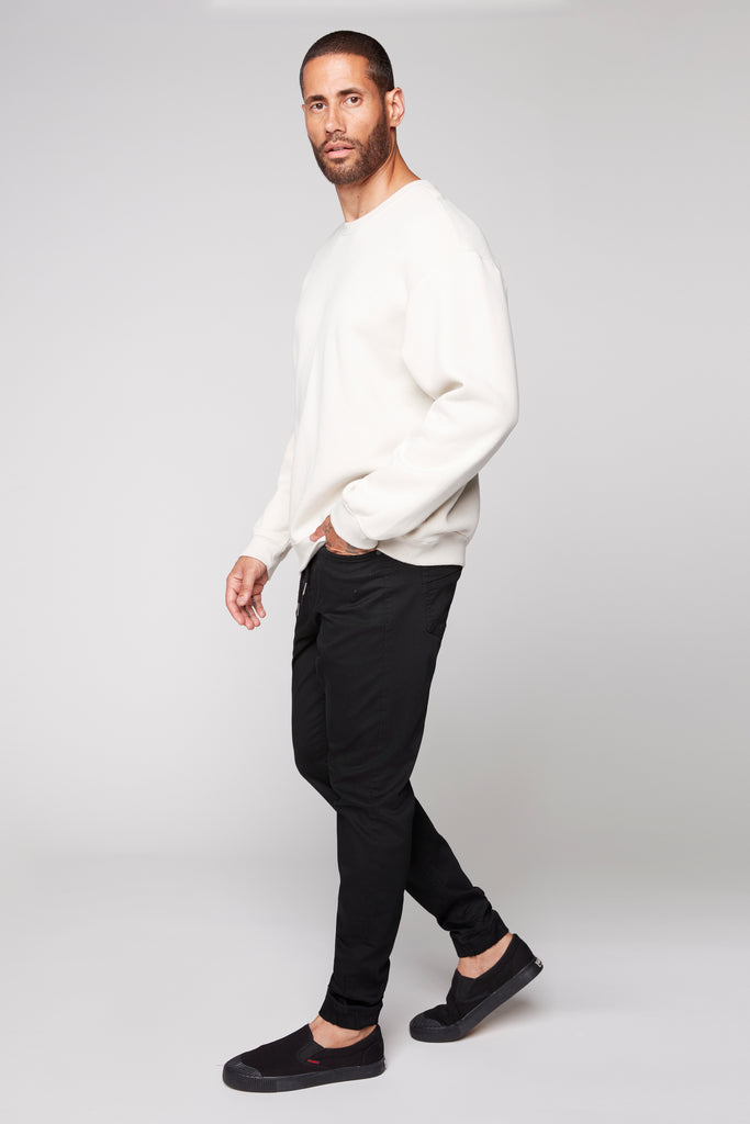 JAGGER - 5 Pocket Soft French Terry Classic Jogger - Black DNM.WORKS