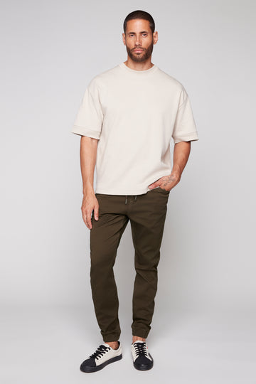 JAGGER - 5 Pocket Soft French Terry Classic Jogger - Dark Olive DNM.WORKS