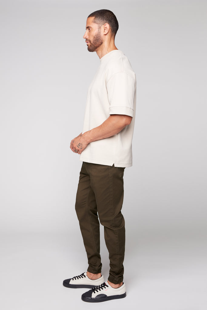 JAGGER - 5 Pocket Soft French Terry Classic Jogger - Dark Olive DNM.WORKS