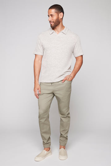 JAGGER - 5 Pocket Soft French Terry Classic Jogger - Light Olive DNM.WORKS