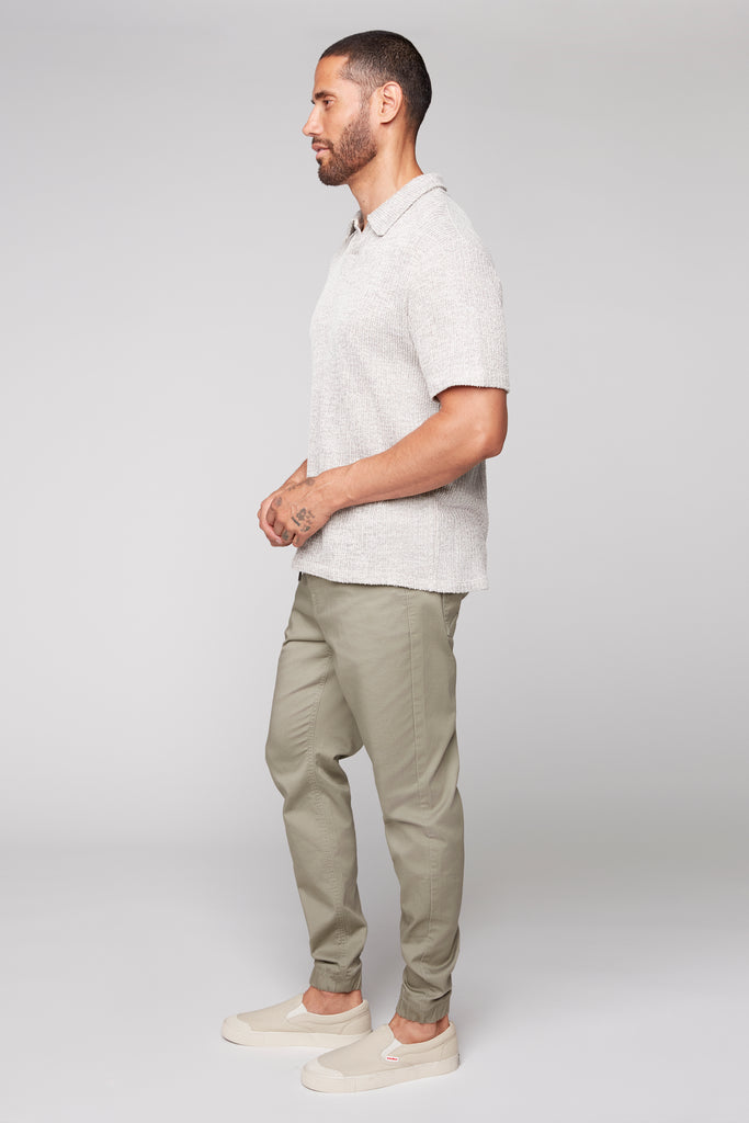 JAGGER - 5 Pocket Soft French Terry Classic Jogger - Light Olive DNM.WORKS
