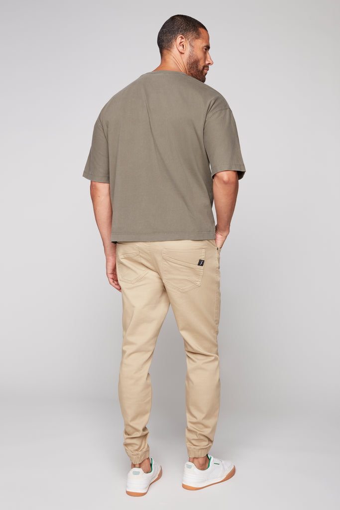 JAGGER - 5 Pocket Soft French Terry Classic Jogger - Tan DNM.WORKS