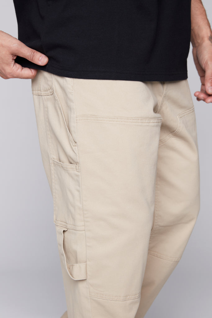 DORFMAN - Carpenter Pant In Brushed Twill - Tan VISION STREET WEAR