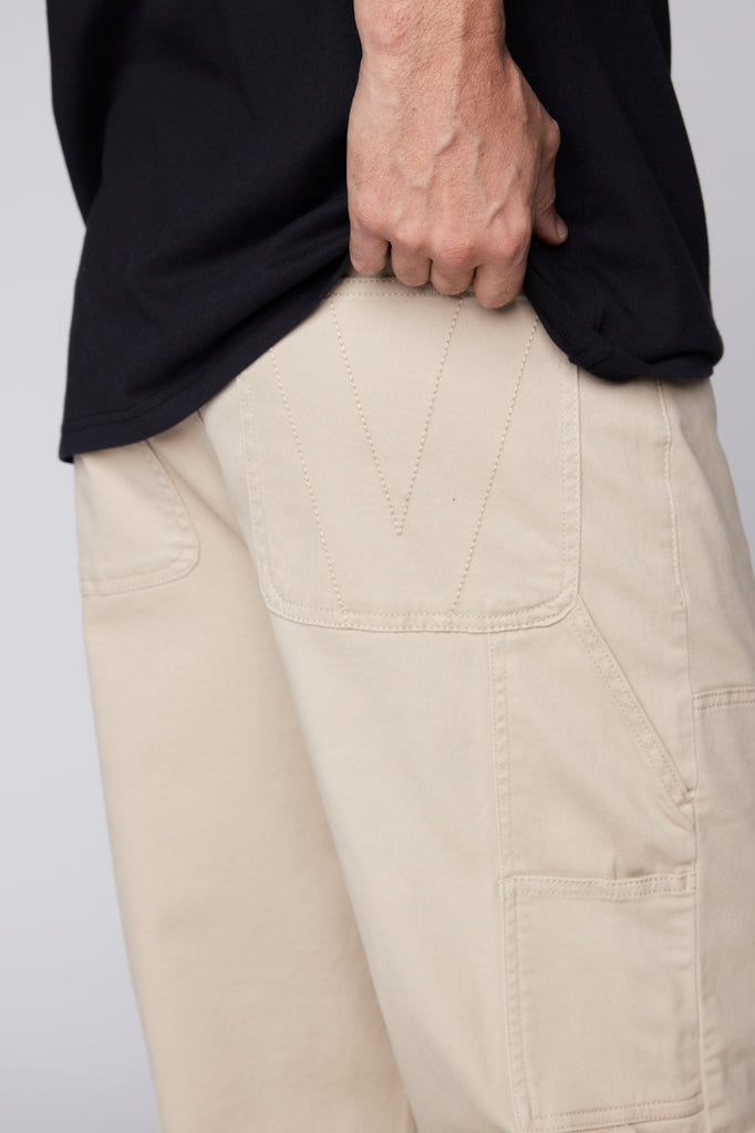 DORFMAN - Carpenter Pant In Brushed Twill - Tan VISION STREET WEAR
