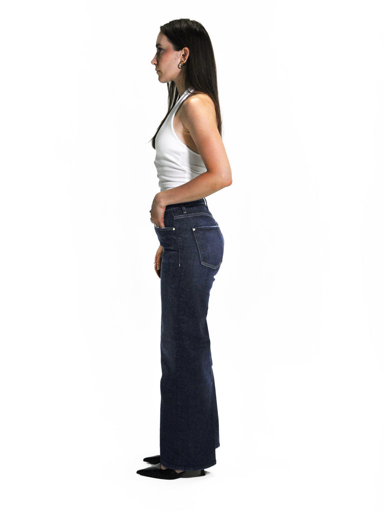 GUESS ECO WIDE LEG HIGH-RISE JEANS – DARK WASH GUESS