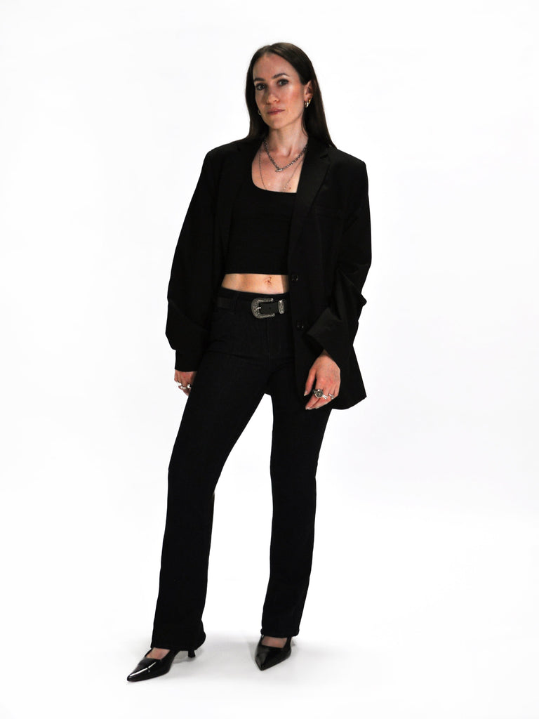 GUESS ECO SEXY BOOT MID-RISE JEANS - RINSE GUESS