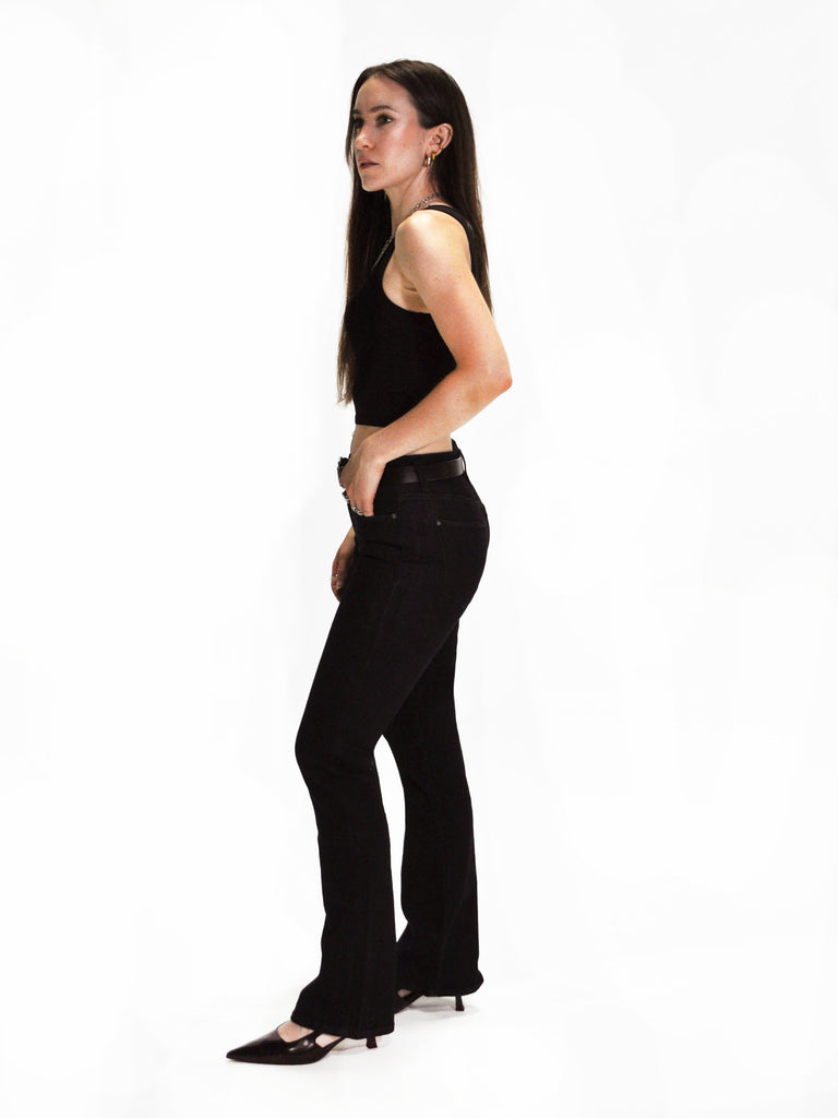 GUESS ECO SEXY BOOT MID-RISE JEANS - RINSE GUESS