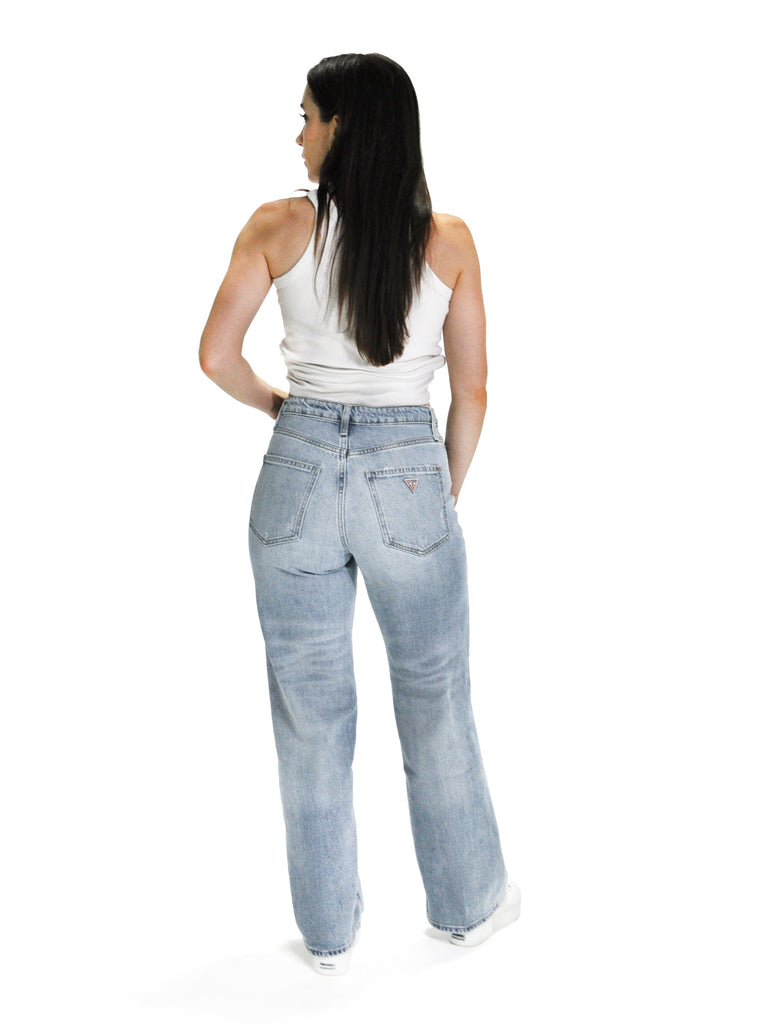 GUESS ECO WIDE LEG HIGH-RISE JEANS – LIGHT WASH GUESS