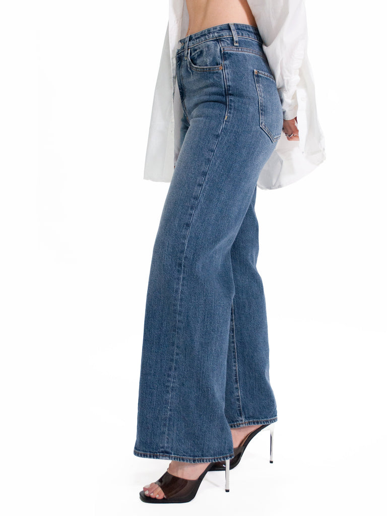 GUESS ECO WIDE LEG HIGH-RISE JEANS – BLUE VIBRATIONS GUESS