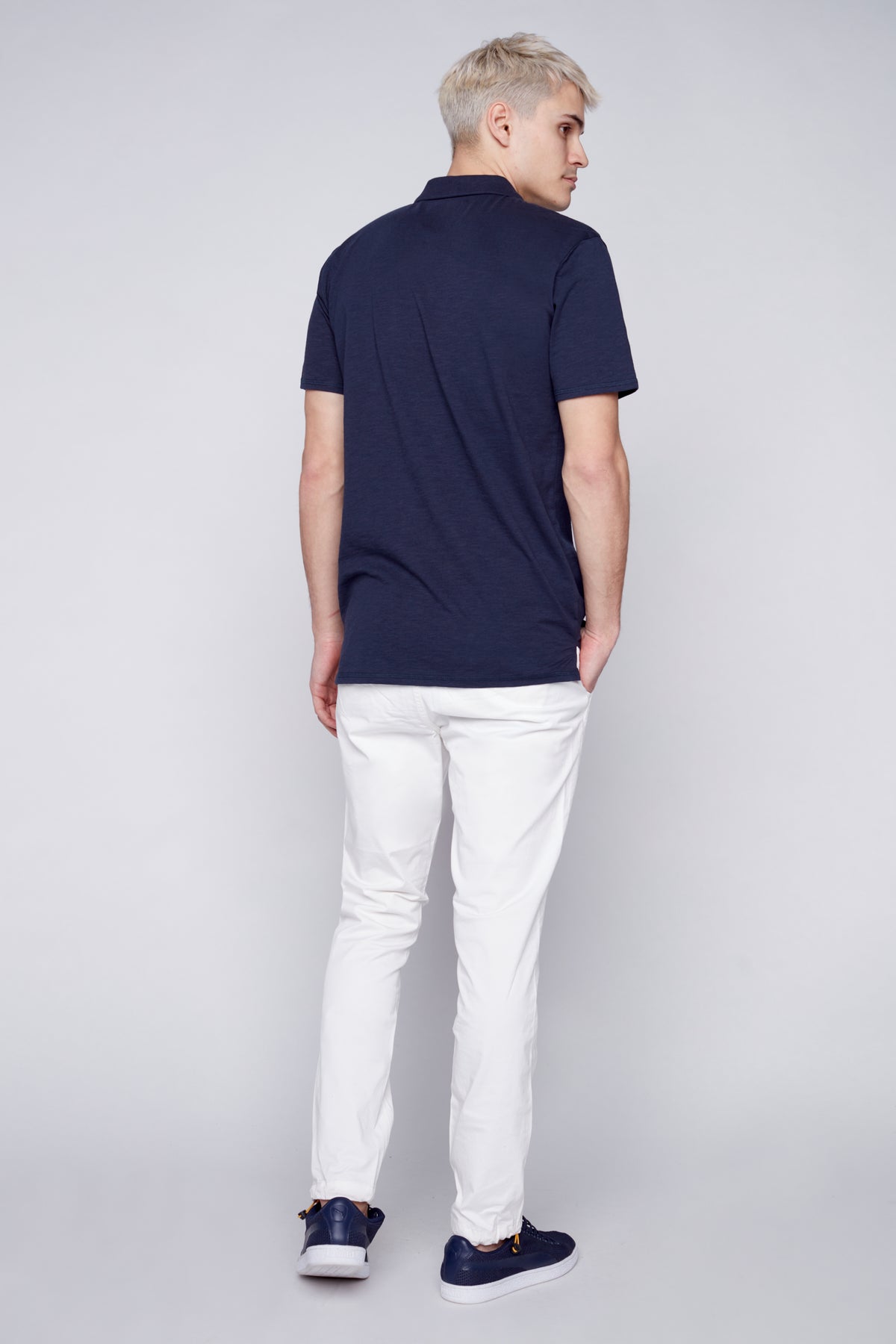 ELTON -  Slim Fit Chinos (Convertible Joggers) - Off White