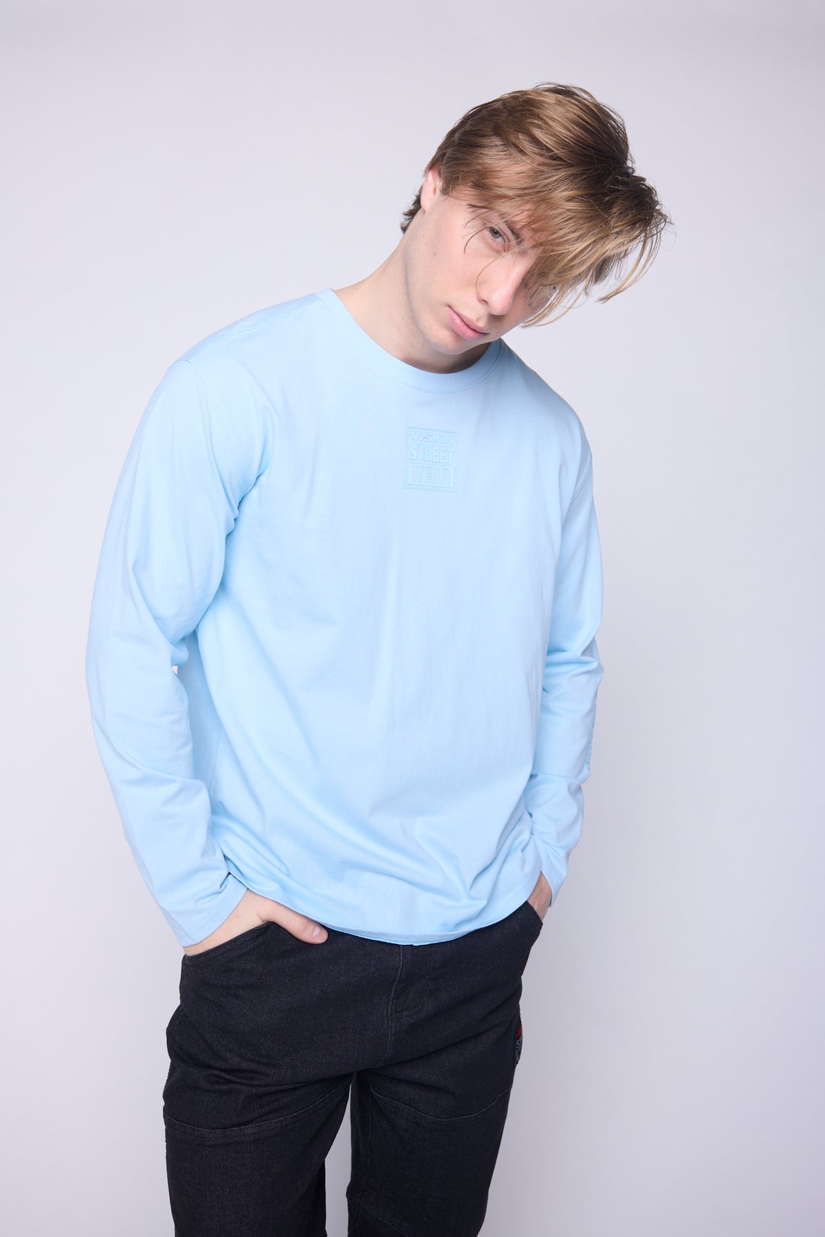 Tonal Printed T-Shirt - Cloud Blue