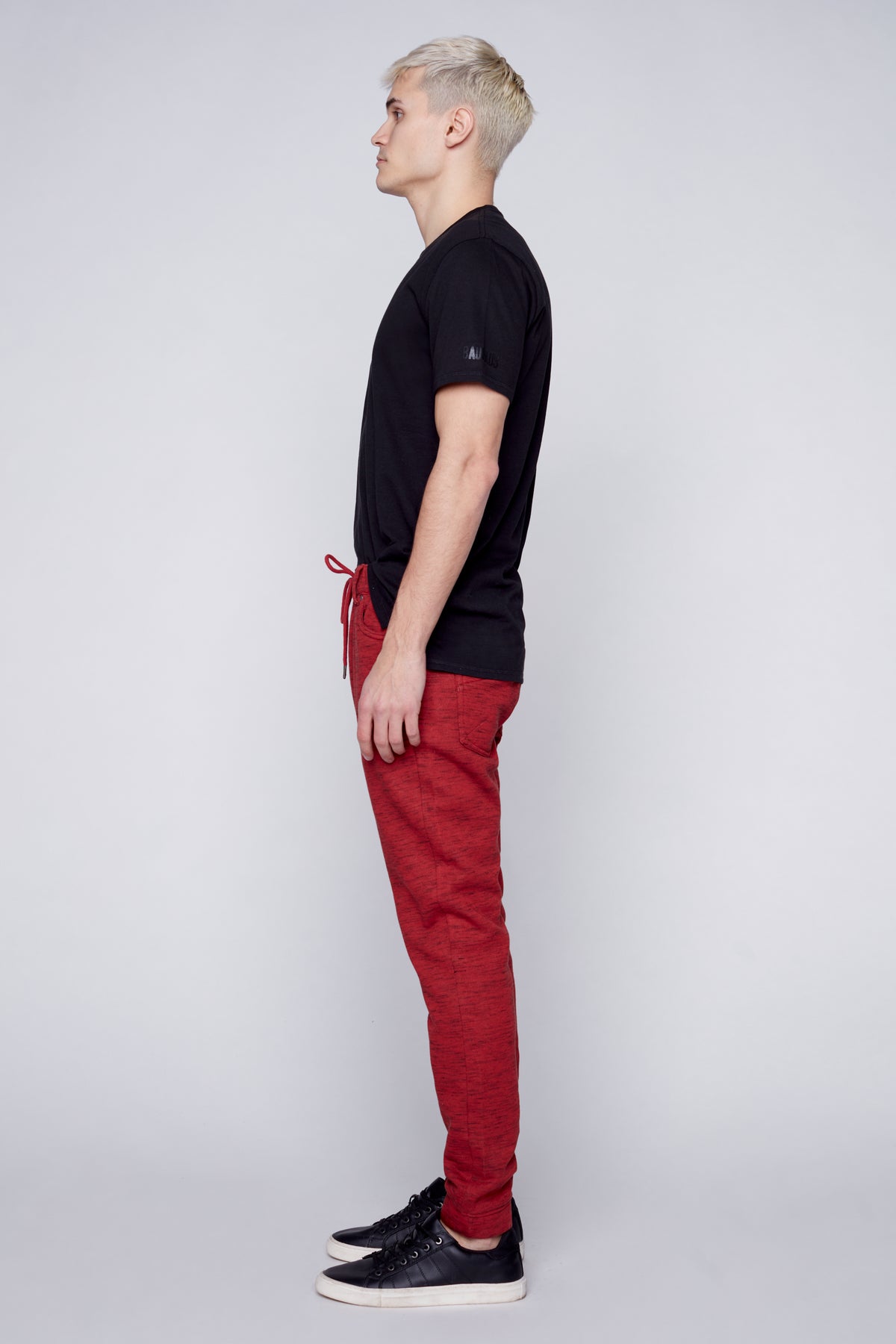 JAGGER - 5 Pocket Fleece Jogger - Heather Red