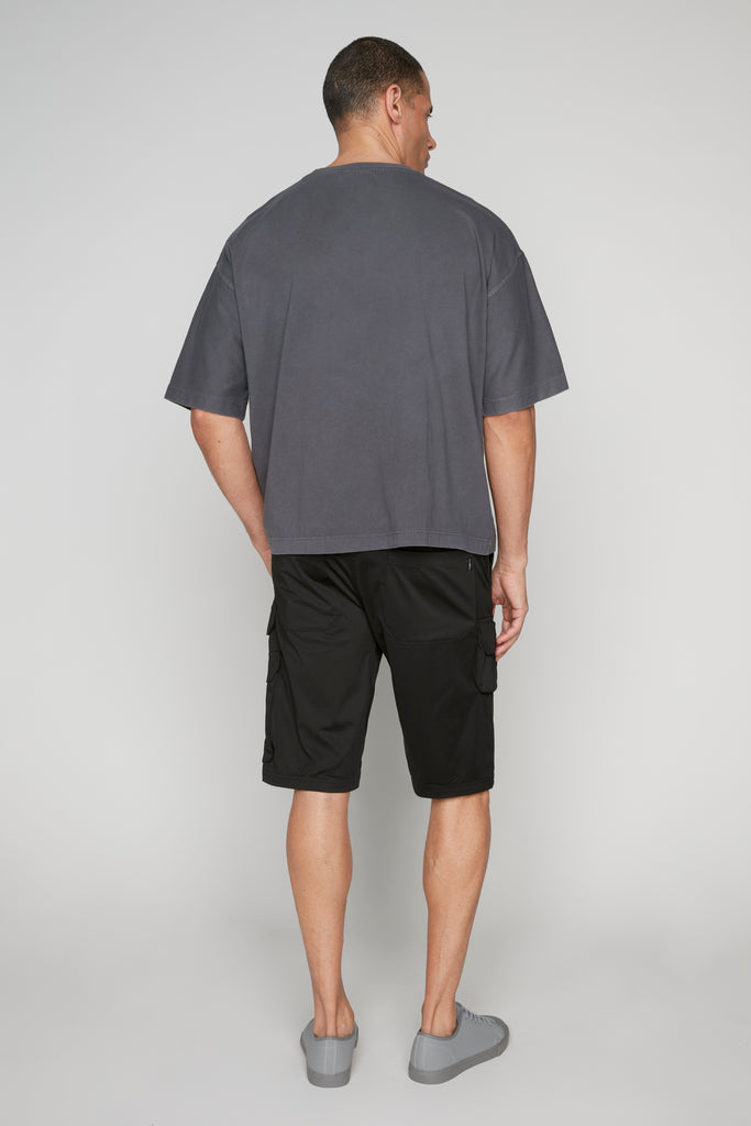 JUDE - Mens Multi Cargo Shorts - Black DNM.WORKS™