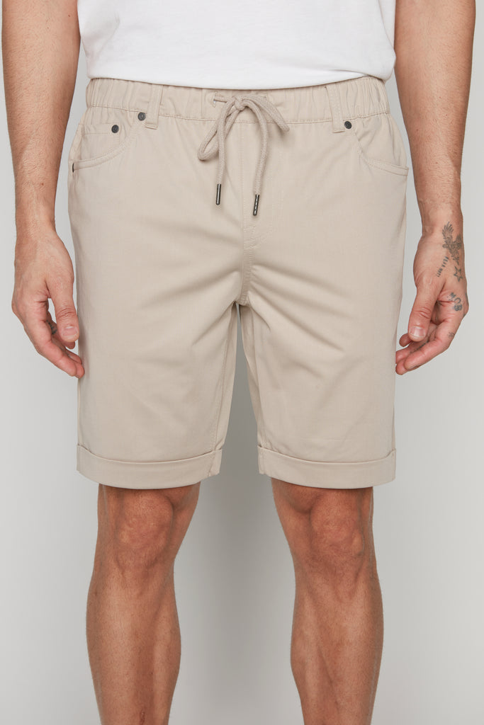 LENNON - Mens Rolled Up Shorts with Cool Stretch - Sage DNM.WORKS™