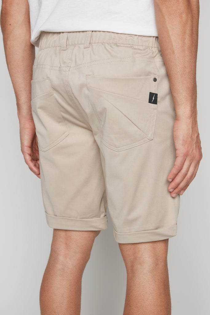 LENNON - Mens Rolled Up Shorts with Cool Stretch - Sage DNM.WORKS™