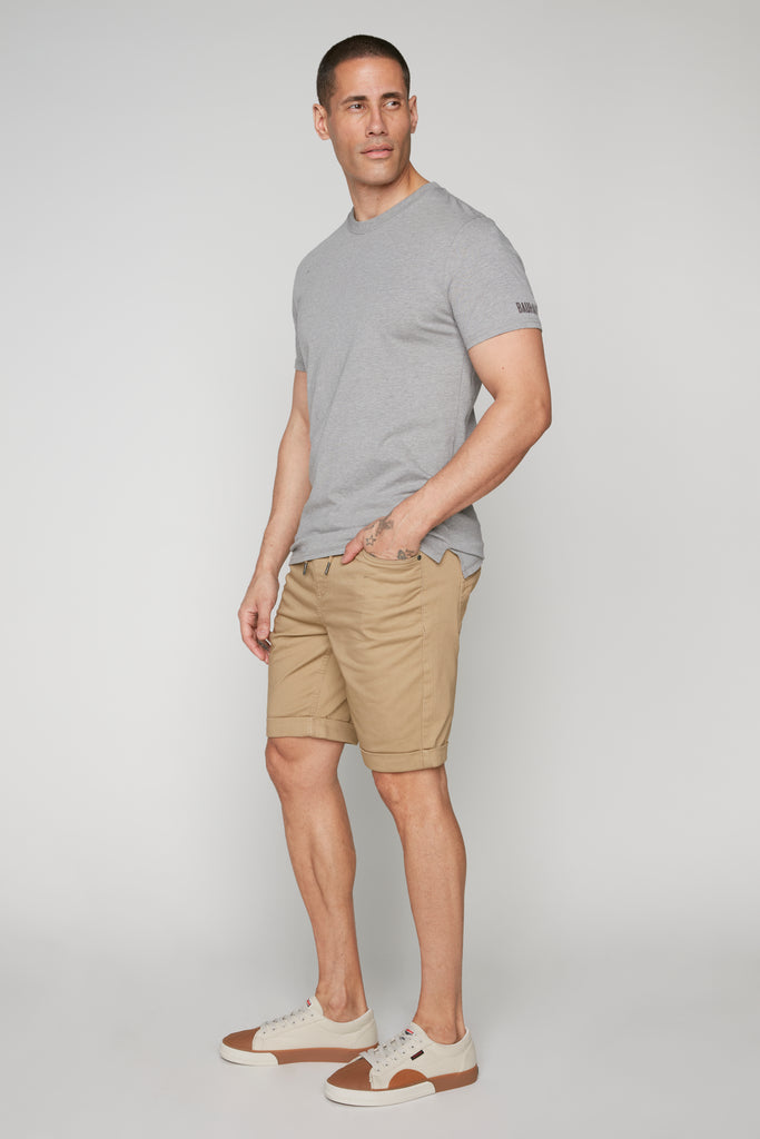 LENNON - Mens Rolled Up Shorts - Beige DNM.WORKS