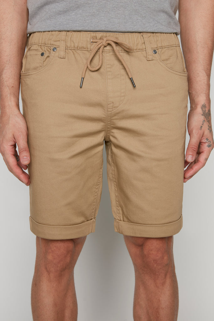 LENNON - Mens Rolled Up Shorts - Beige DNM.WORKS