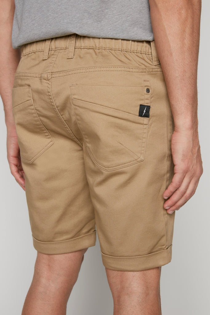 LENNON - Mens Rolled Up Shorts - Beige DNM.WORKS