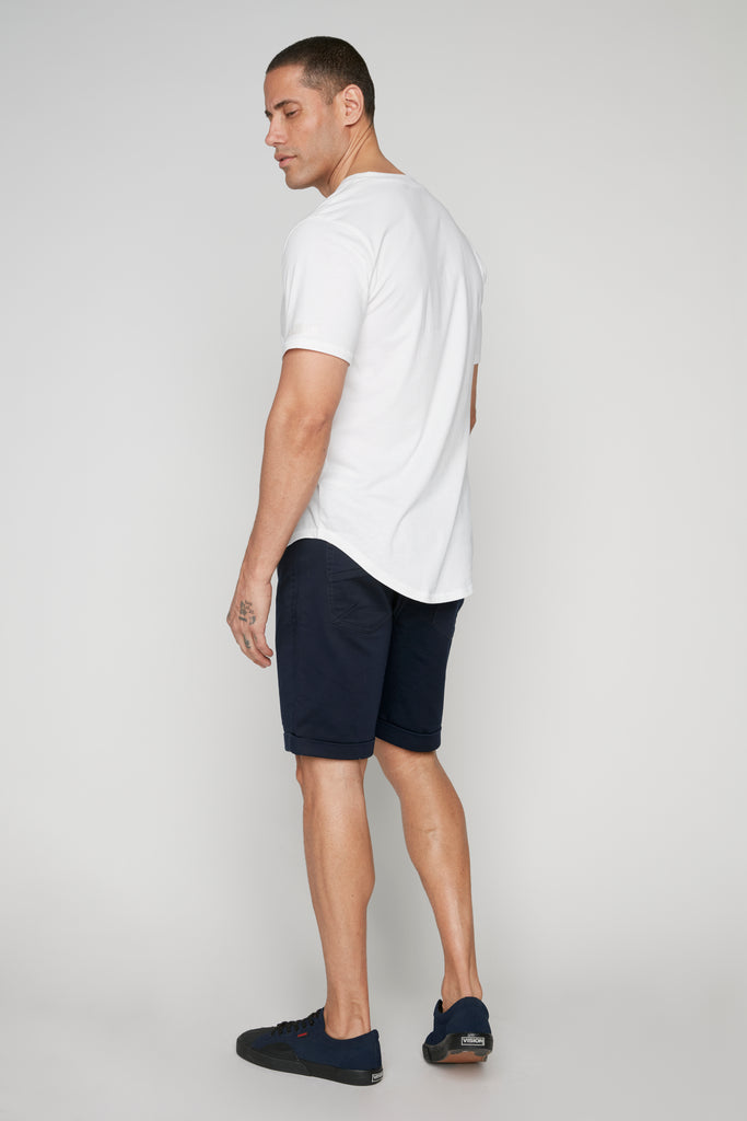 LENNON - Mens Rolled Up Shorts - Navy DNM.WORKS