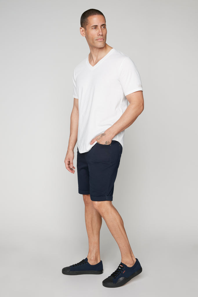 LENNON - Mens Rolled Up Shorts - Navy DNM.WORKS