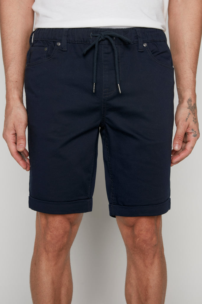 LENNON - Mens Rolled Up Shorts - Navy DNM.WORKS