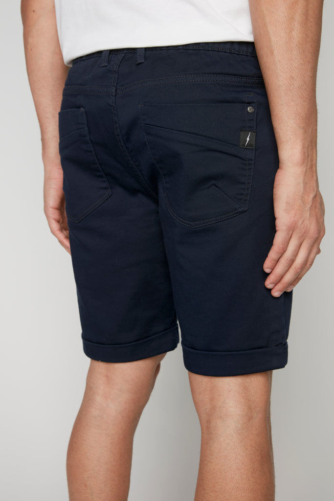 LENNON - Mens Rolled Up Shorts - Navy DNM.WORKS