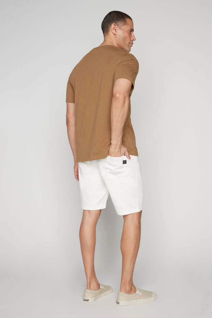 LENNON - Mens Rolled Up Shorts - Off White DNM.WORKS