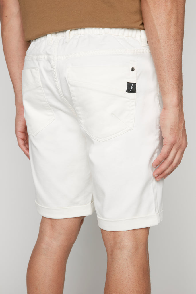 LENNON - Mens Rolled Up Shorts - Off White DNM.WORKS