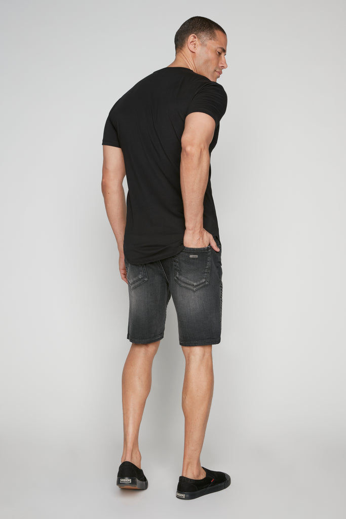 PHOENIX - Mens Denim 5-Pocket Moto Short - Dark Grey Wash DNM.WORKS