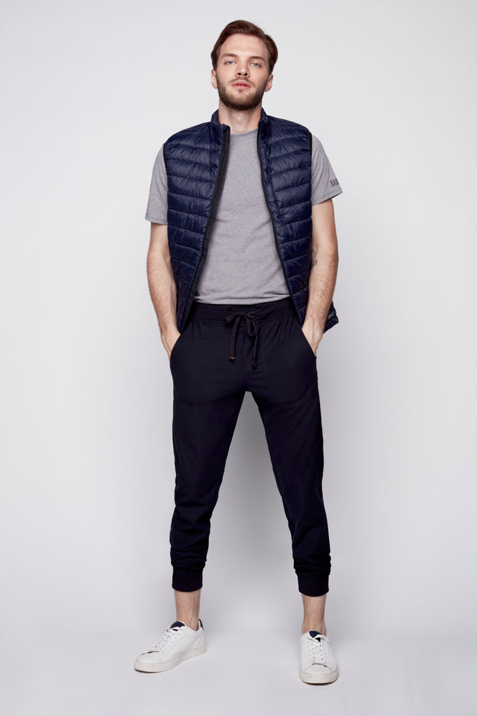 AXEL - Pull-On Jogger with Elasticized Waist & Cuffs - Dark Navy - DENIM SOCIETY™