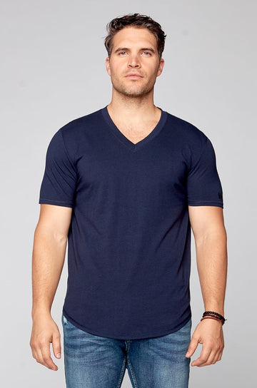 V-Neck T-Shirt - Navy Bauhaus™